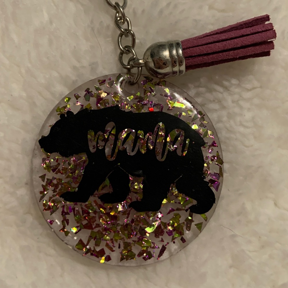 Handmade resin keychain